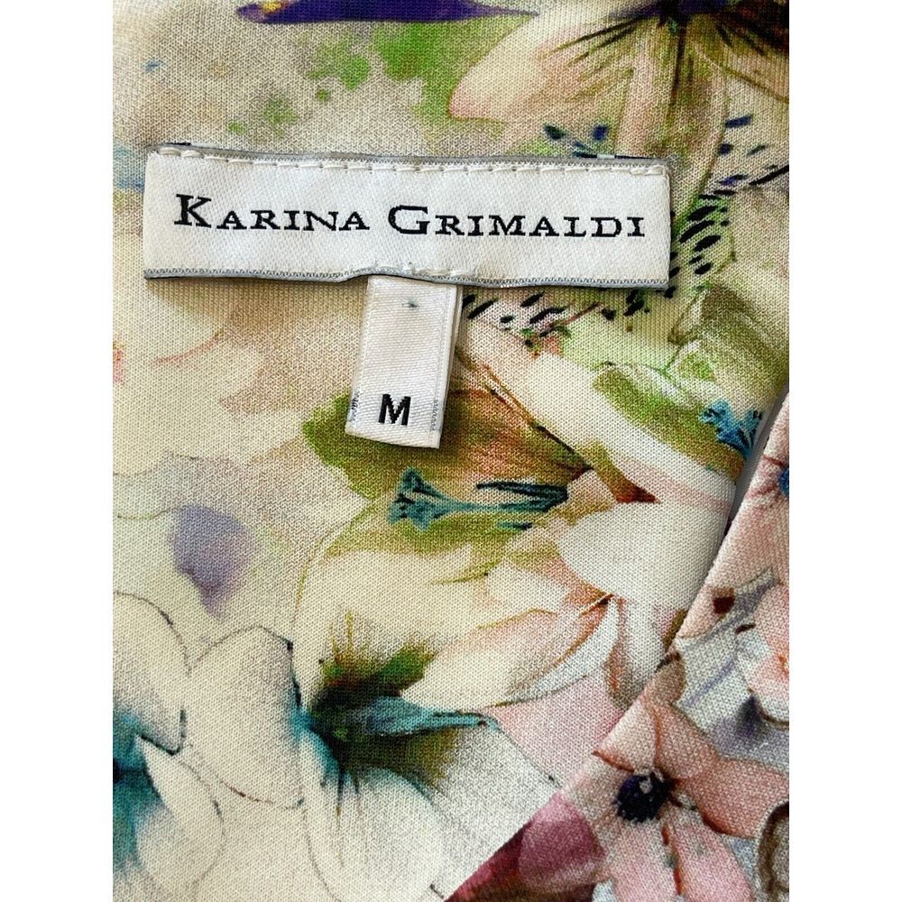 Karina Grimaldi Revolve Dress M Floral‎ Waist Cutouts Bodycon Sleeveless - Picture 6 of 9